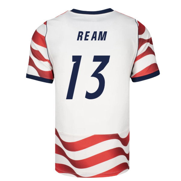 2026-2027 USA USMNT Match Home Authentic Jersey (Ream 13)-SoccerKits Hub | Buy Soccer Jerseys Online